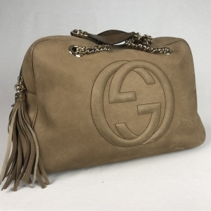 Gucci Shopper Soho Beige - La Garderobe | Second hand