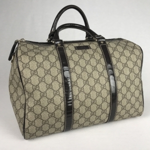 Gucci Bowlingbag Canvas Beige - La Garderobe | Second hand