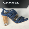 Chanel Pump Sandaal Blauw