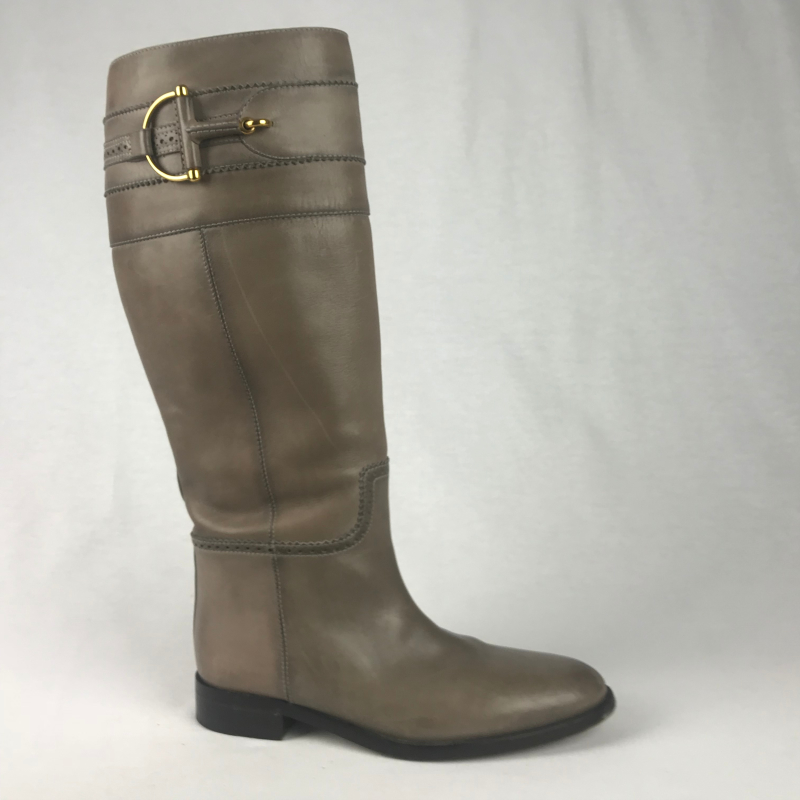 Gucci Horsebit Laarzen Taupe 39 - La Garderobe | Second hand