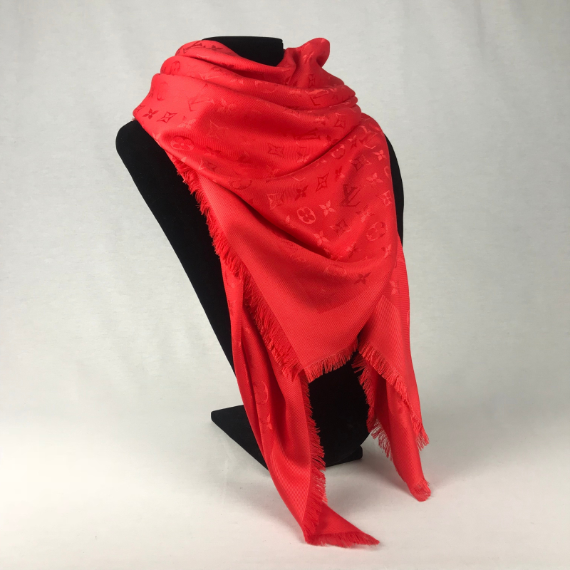 Louis Vuitton Monogram Shawl Coquelicot - La Garderobe | Second hand